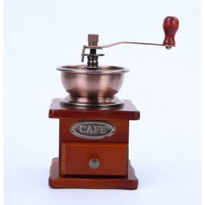 Moulin à Café Manuel En Acier Inoxydable - Broyeur Réglable 8 Niveaux - Silencieux Et Portable - Parfait Pour Maison Et Extérieur