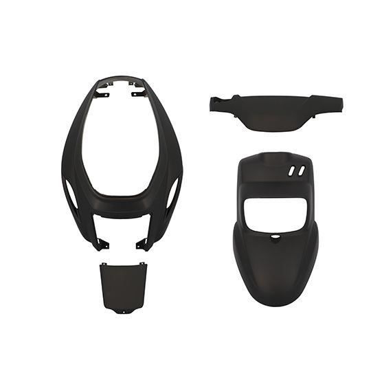 Carrosserie scooter tunr kit type origine adapt. booster/bws 2004- noir mat (peint)4pcs