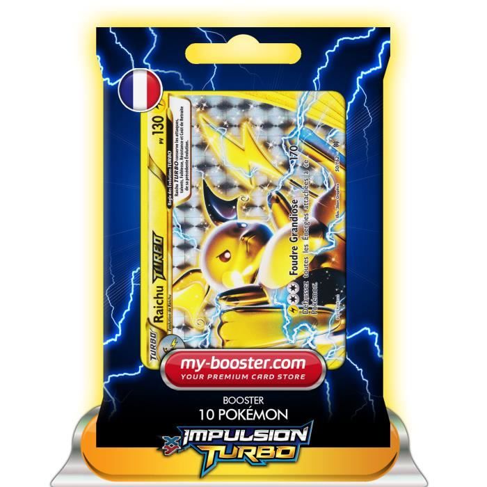 Raichu Turbo 50 162 130pv Xy08 Impulsion Turbo Booster De 10 Cartes Pokemon Francaises My Booster Cdiscount Jeux Jouets