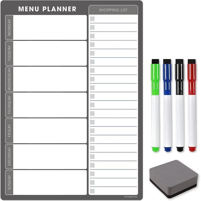 Planificateur Hebdomadaire Effaçable En Acrylique - 30x20 Cm, Avec 6 Stylos Tableau Blanc, Corde De Suspension, Pour Maison/bureau/école