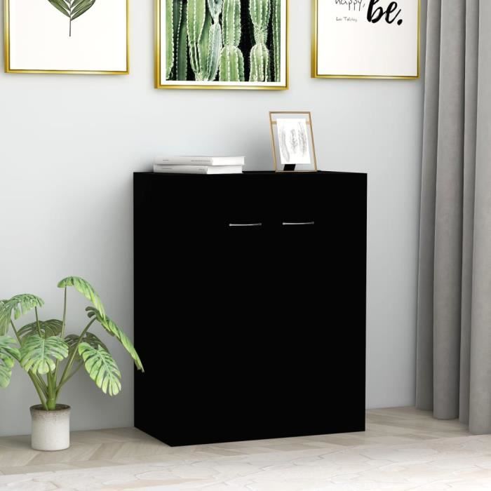 Commode haut de gamme avec 2 portes, 3 tiroirs, éclairage LED