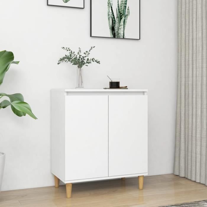 Buffet haut - Jills - TOP Armoire - Blanc - Meuble de rangement à Salon
