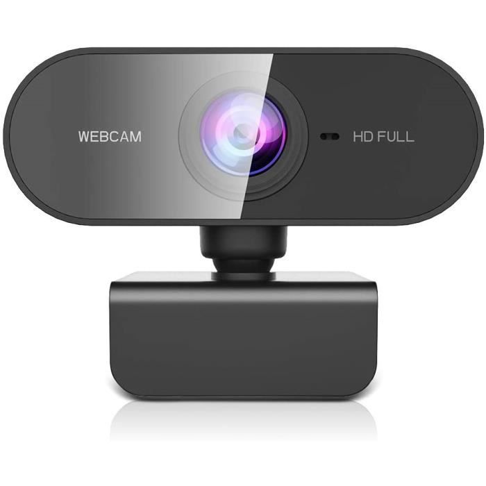 HD USB Web Cam pour Youtube NIYPS Webcam 1080P avec Anneau Lumineux/Cover Skype Zoom Appels Vidéo Xbox One Streming Webcam pour PC Windows 10 avec Microphone et Grand Angle Etudes et Conférence 