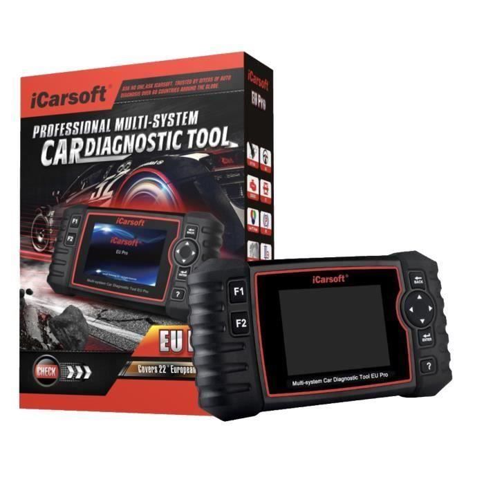 VALISE INTERFACE iCarsoft EU PRO VOITURE SCANNER OBD OBD2 DIAGNOSTIC PRO MULTIMARQUE