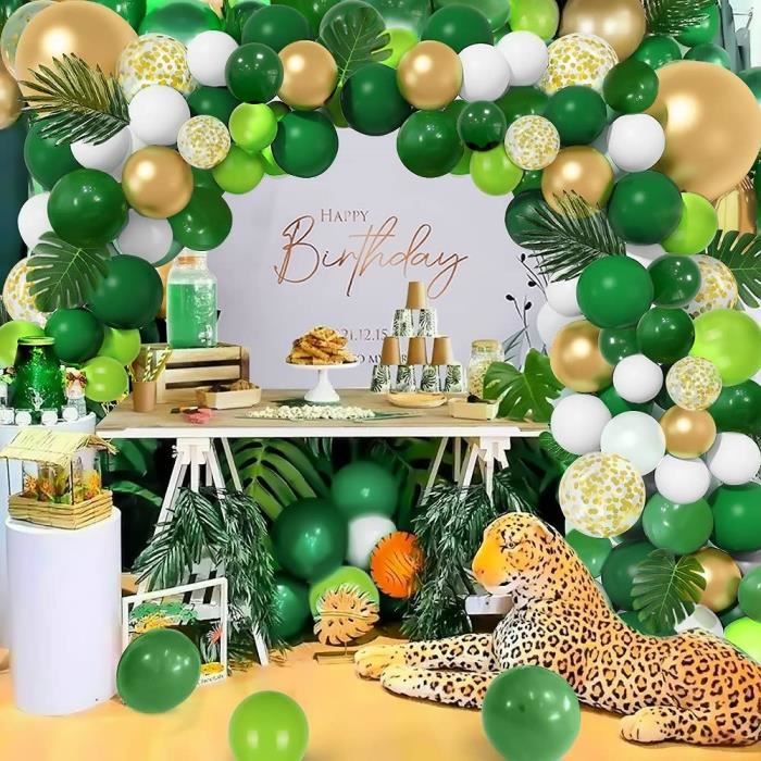 128pcs Arche Ballon Anniversaire Vert Olive pour fête d'anniversaire, Baby  Shower, Fête à Thème Jungle Safari, Mariage Décor - Cdiscount Maison