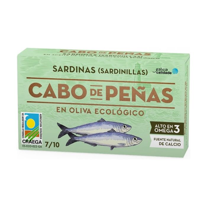 CABO DE PEÑAS Sardine à l'huile d'olive bio 90 g Cdiscount Au quotidien