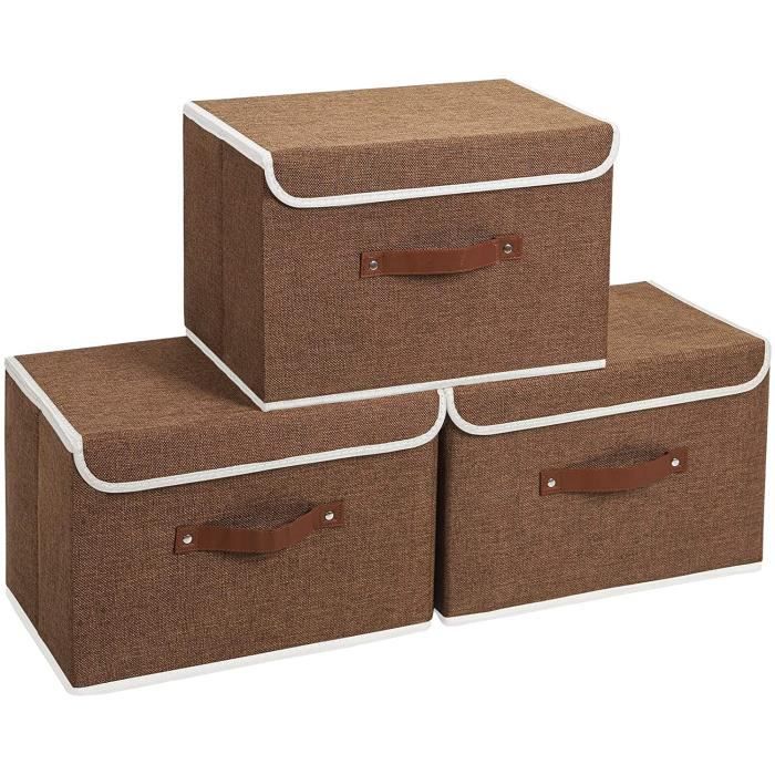 Vert, 38x25x25cm Livres Jouets pour Serviettes Vêtements et Ainsi de Suite Pliable en Tissu de avec Couvercle Yawinhe Lot de 3 Boîte de Rangement Vert, 38x25x25cm Livres Jouets pour Serviettes Vêtements et Ainsi de Suite Pliable en Tissu de avec Couvercle Yawinhe Lot de 3 Boîte de Rangement