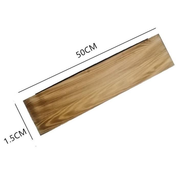 Étagère Murale Flottante En Rotin – Déco Bohème Pour Plantes, Salle De Bain, Cuisine, En Bois - 10
