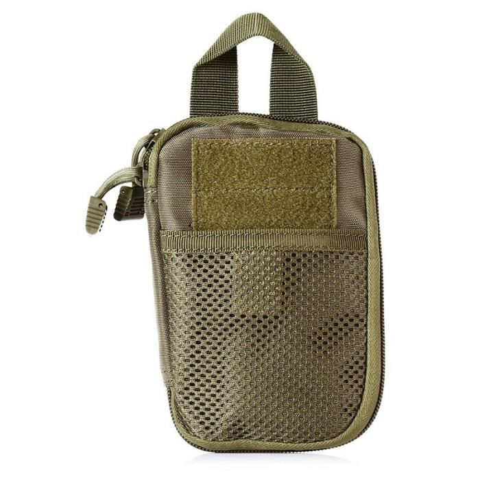 BraveHawk Outdoors Sac banane tactique en nylon Oxford 900D résistant à l'eau pour l'extérieur, Noir , One Size