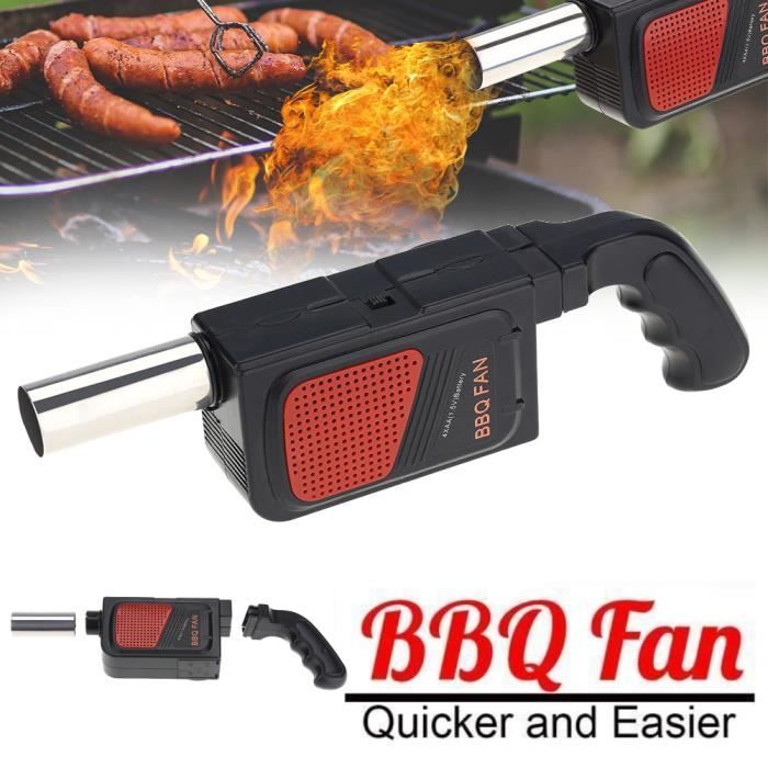 BBQ Ventilateur Soufflet electrique pour Barbecue Ravive Flamme Feu Activateur, Bellows barbecue portatif HB057
