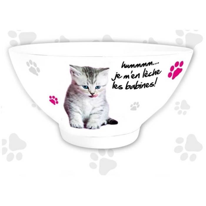 Bol Chat Je M En Leche Les Babines Cdiscount Maison Bol Chat Je M En Leche Les Babines Cdiscount Maison