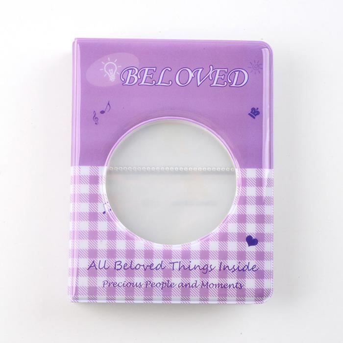 Album Photo Mini 3 Pouces - 64 Pochettes + 80 Autocollants | Compatible Instax Mini Fujifilm & Polaroid | Cadeau Créatif