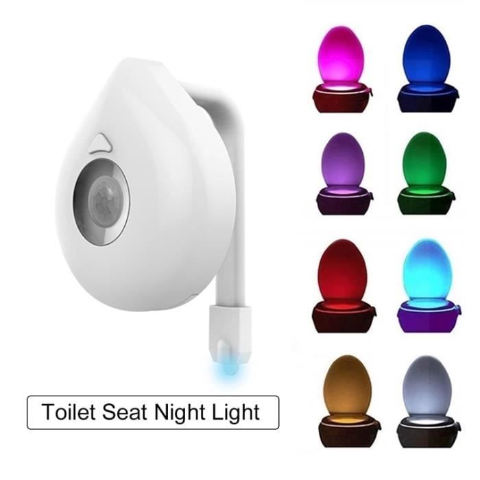 Veilleuse,as Shown--Lampe LED Pour La Cuvette Des Toilettes Avec Capteur De Mouvement, Alimentée