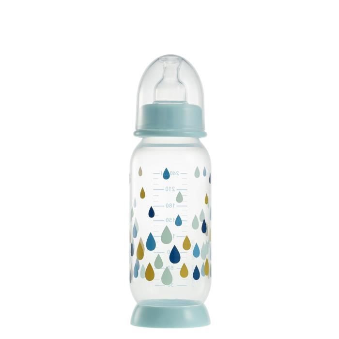 MB-LANHUA 1 Pi/èce 240 Millilitre Biberon Biberon Standard Cou Anti-colique B/éb/é Infantile Nourrisson Lait T/étine Biberon Infirmi/ère