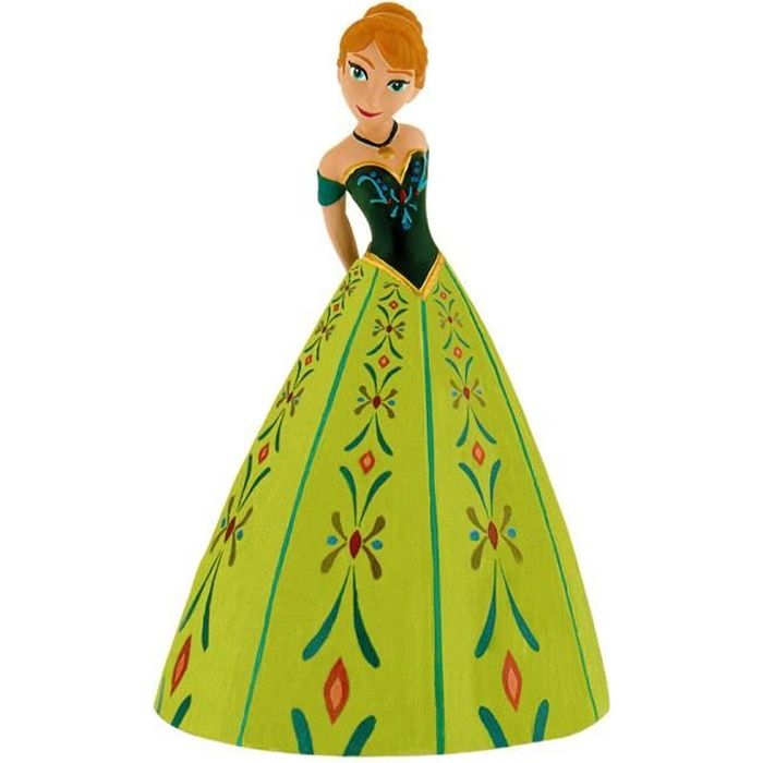 figurine anna - la reine des neiges disney - 12 cm - bully - pour enfant fille de 3 ans