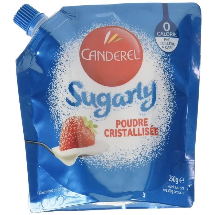 Canderel Sugarly 1 kg & Edulcorant Poudre Cristallisée à Base de Sucralose,  250g
