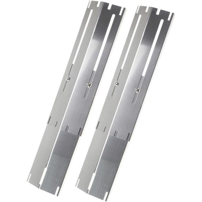Lot De 2 Plaques Chauffantes Inox Pour Barbecue, Pièces De Rechange Pour Tente Chauffante Charbroil 463230710 - Jardin