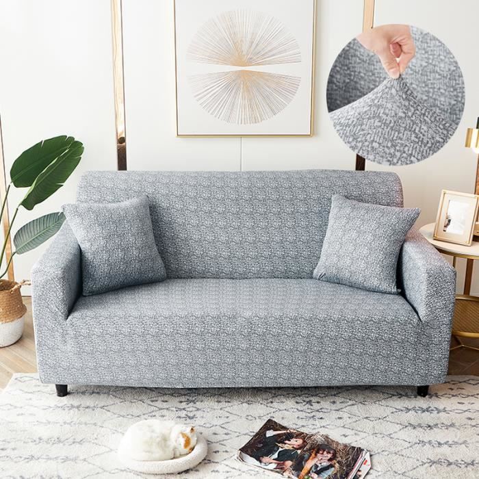 Housse de canapé et causeuse-housse de canapé extensible-housse en tissu Polyest Housse de canapé et causeuse-housse de canapé extensible-housse en tissu Polyest