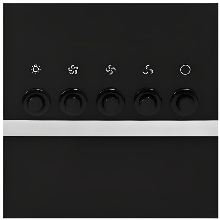 Hotte d'aspiration 90 cm Hotte murale sans tête Hotte inclinée noire