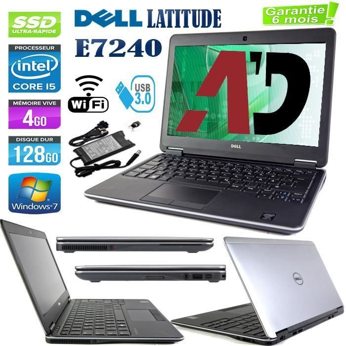 Dell Latitude E7240 Core i5 4Go 128Go SSD