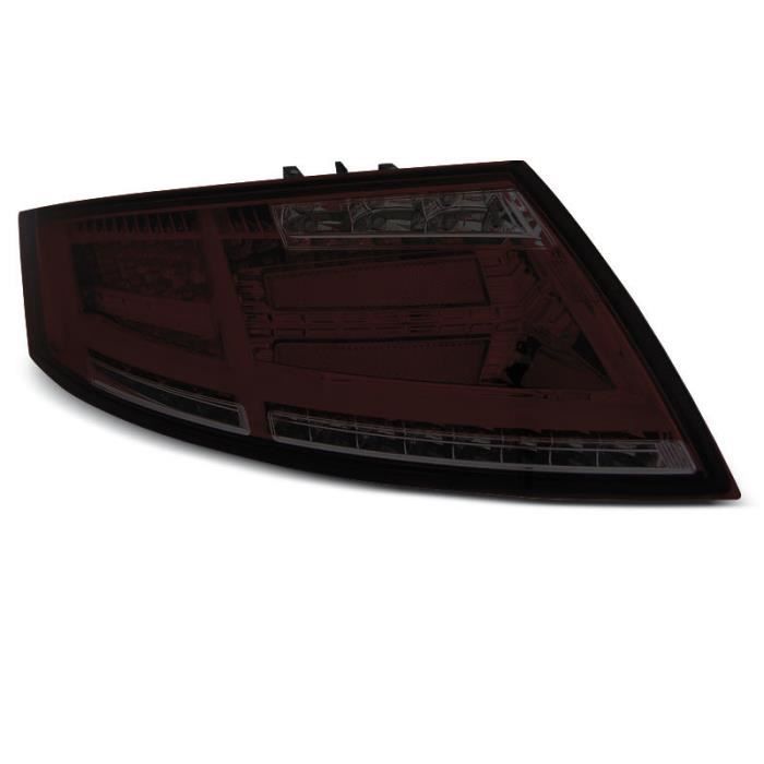 Paire de feux arriere Audi TT 0614 rouge fume led LTI (UD2) Cdiscount Auto