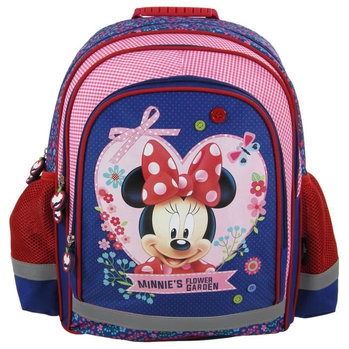 Minnie Flower Graden grand sac a dos cartable école loisirs extrascolaires Disney Jardin de fleurs