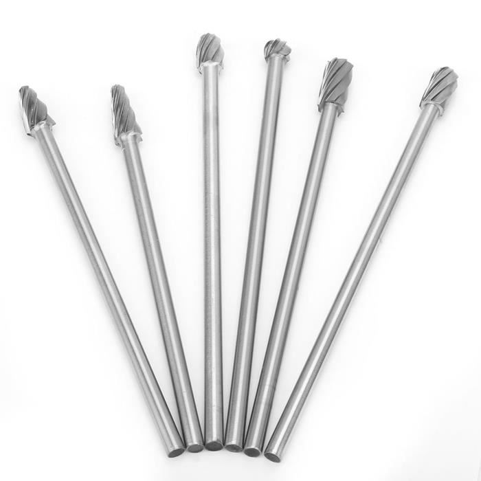 Fraise Rotative En Carbure EZARC AlCrN – Double Coupe, Tige 1/4”, Durée De Vie Prolongée – Pour Métaux Durs, Acier, Inox