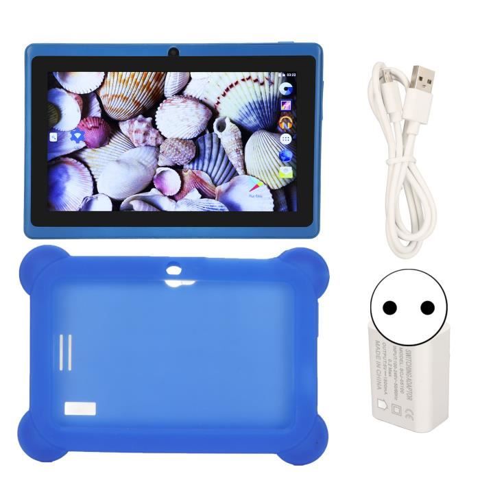 Tablette Enfant 7 Pouces Android 2025 | 2 Go RAM + 32 Go ROM Extensible 128 Go, Contrôle Parental, Étui Anti-Choc, WiFi, YouTube Kids & Google Play