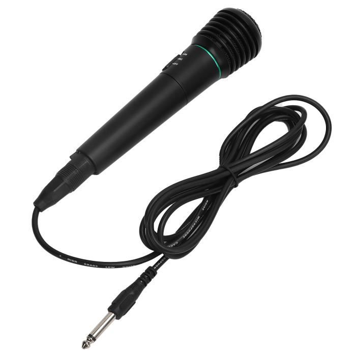 Préamplificateur Microphone Dynamique Avec Égaliseur Haute-Basse - Son Studio Clair Et Équilibré - Amplification 20dB