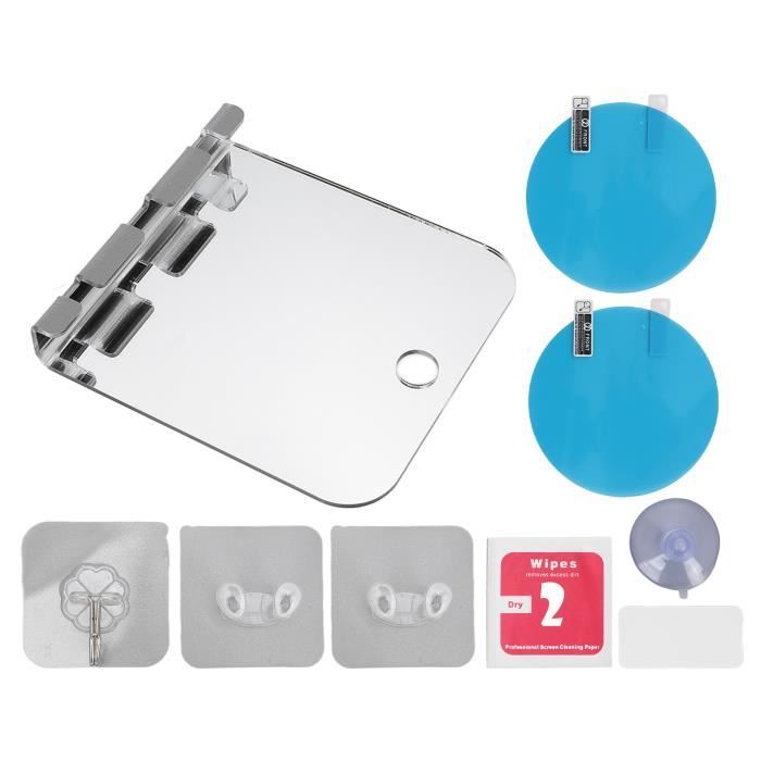 Miro Shower MIRRORVANA Miroir De Douche Anti-buée Avec Support Rasoir Et Ventouse Miroir Ventouse Douche