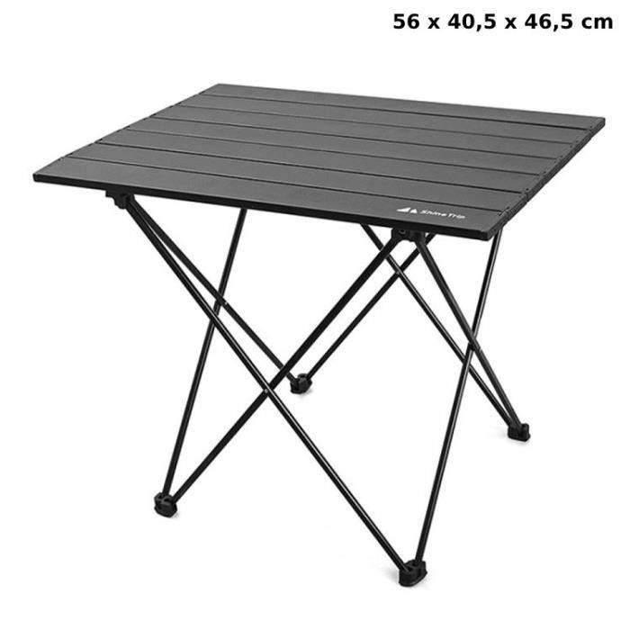 Table Camping Pliante EVER ADVANCED Avec Pare-vent - Table Barbecue Portable Avec Sac Table Outdoor Pare-vent