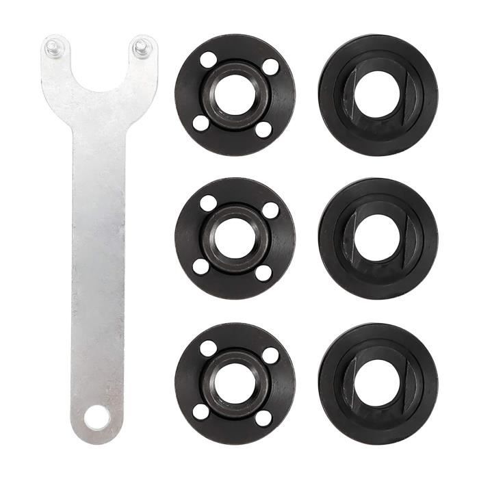 Kit 4 Brides + Clé 125 Mm Pour Meuleuse D'Angle – Accessoires Universels Dewalt, Makita, Bosch…