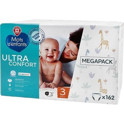 Couches bébé Mots d'Enfants -T3 Ultra confort - 4/9kg - x162