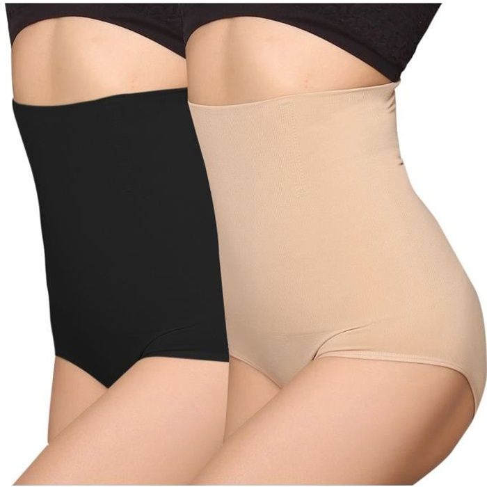 Culotte gainante taille haute noire-STYLE CONTROL