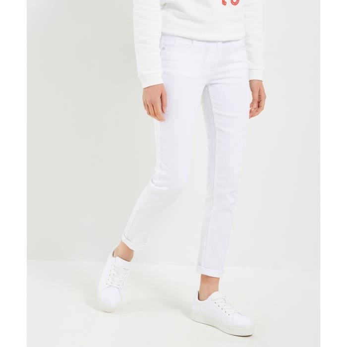 Jean Femme Bootcut Raccourci Et Taille Haute - Coupe Stretch Moderne Par Grain De Malice