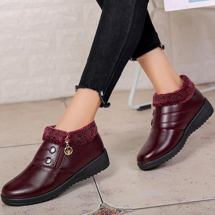 chaussures cuir femme