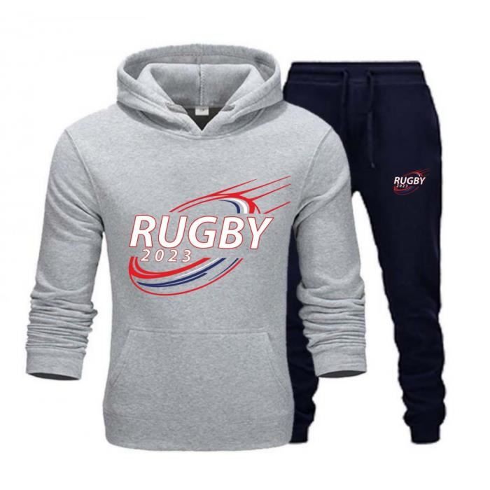 Survêtement Rugby - Marque - Gris - Manches Longues - Respirant ...
