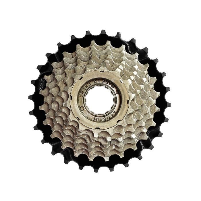 Cassette 6 Vitesses Aqxreight – Acier Inox / Alu, Compatible VTT / Route, Remplacement