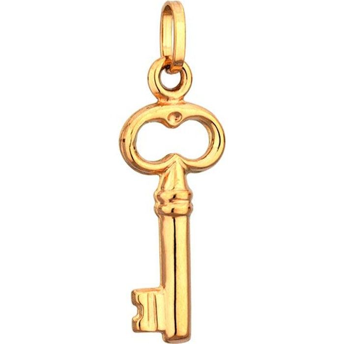 pendentif clef or