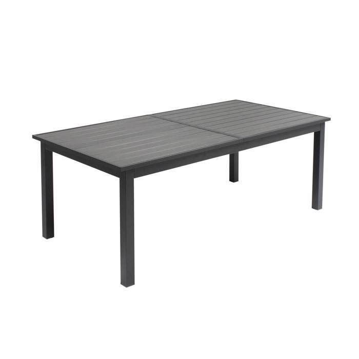 Oviala Table De Jardin Extensible En Aluminium Et Bois Composite
