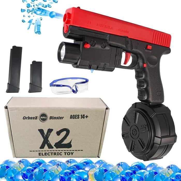 Pistolet à Eau électrique à Billes Gélifiées – Jouet Enfant/adulte, Bleu