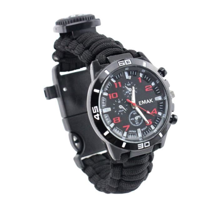 Montre de survie multifonction 16 en 1 bracelet d urgence