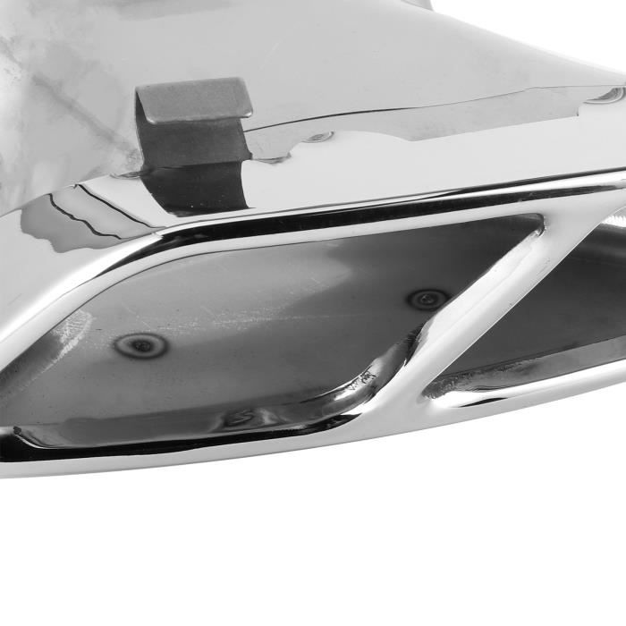 2 Embouts D'Échappement Quad AMG W176 CLA45 C117 2013-2018 - Acier Inox Argent Chrome