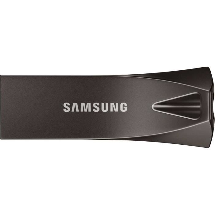 Clé USB 256 Go Samsung BAR Plus MUF-256BE4/APC gris-titane USB 3.1 1 pc(s)