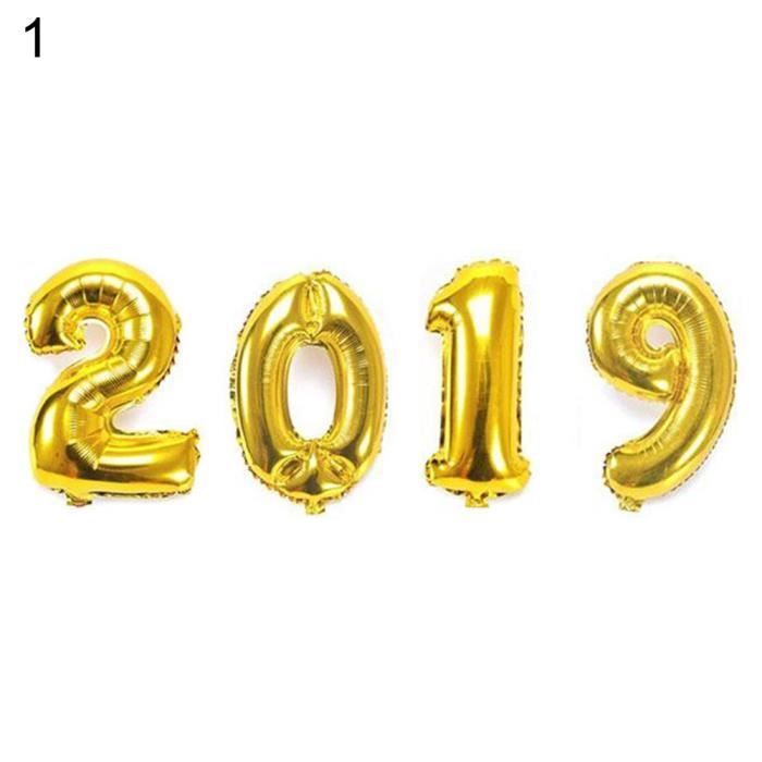 2019 Bonne Annee Ballon De Papier D Aluminium Parti Noel