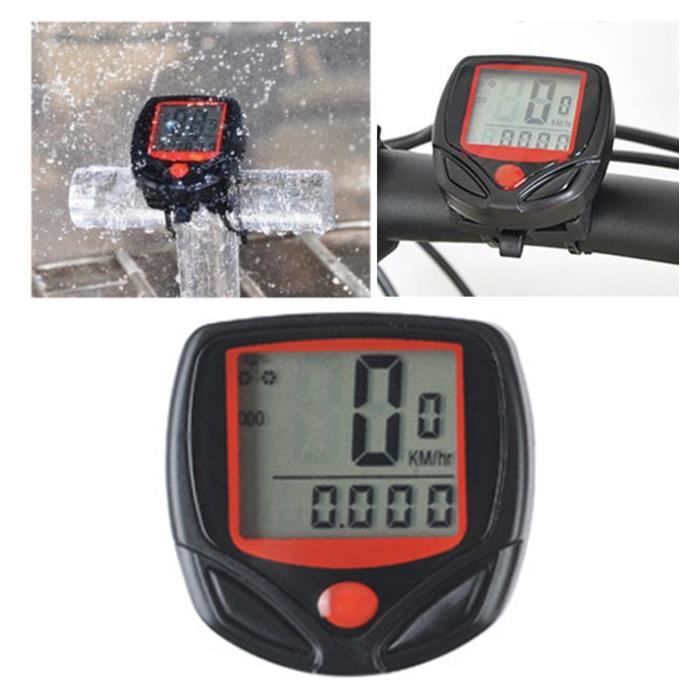 Compteur De Vitesse Universel Pour Vélo D’appartement – Noir – Affichage Clair – Installation Facile