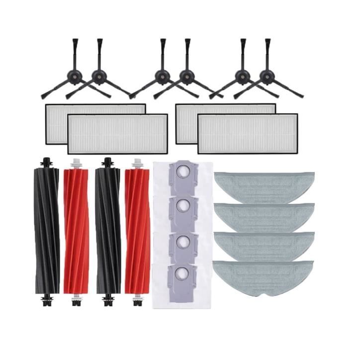 Kit Accessoires De Rechange Pour Dreame D20 Pro Plus | Brosses, Filtres, Sacs à Poussière, Serpillières (lot Complet)