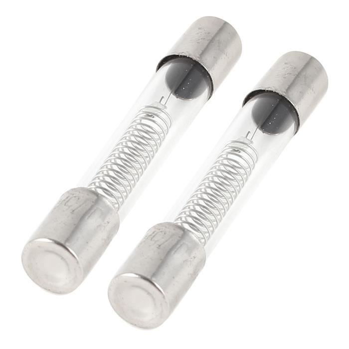 Fusibles Tube Verre 0.65A 5KV - 2 Pièces, 6x40 Mm, Pour Micro-ondes, Neuf, Marque SODIAL