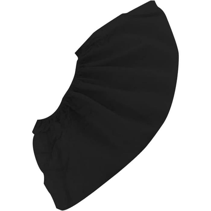 100 Couvre-chaussures Jetables Noirs - Non Tissé épais Antidérapant Pour Protection Professionnelle