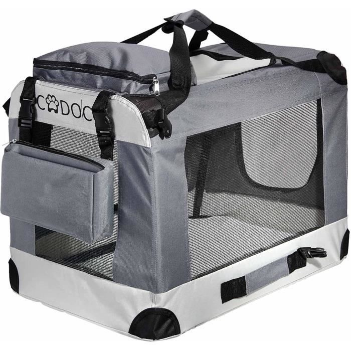 Meilleurs prix pour Cadoca Cage de Transport S pour Animaux Chien Chat Rongeur Respirant Pliable Gris Sac de Transport Matelas Douillet240